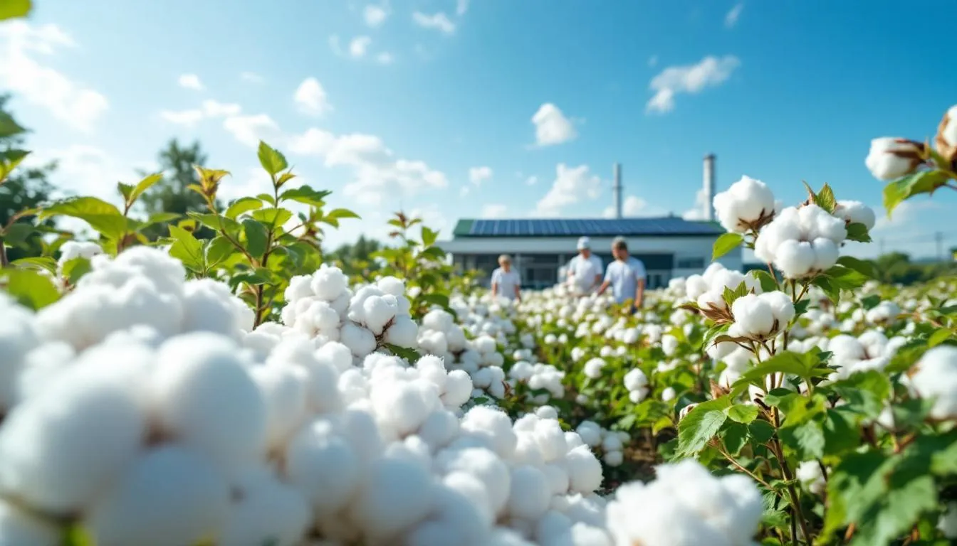 Producción sostenible de algodón ecológico en campo