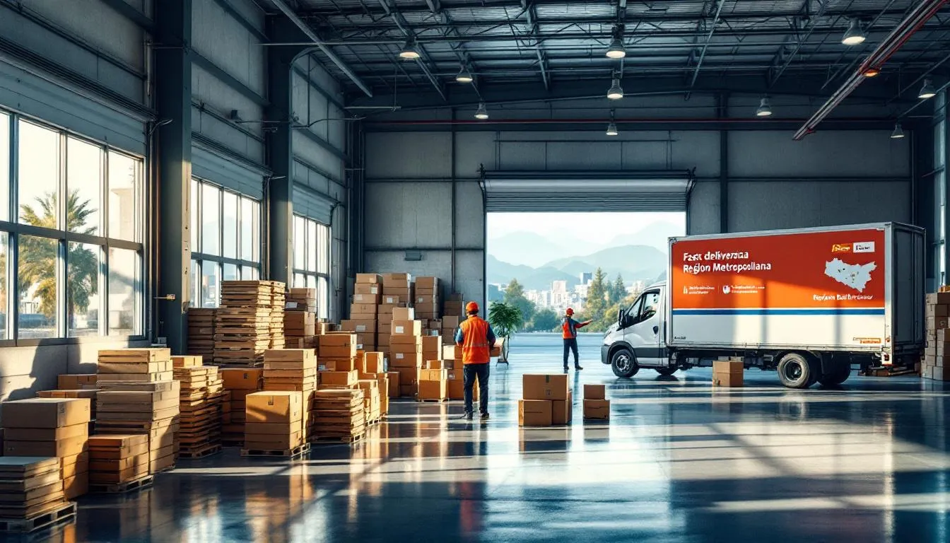 Almacén logístico moderno en Chile eficiente