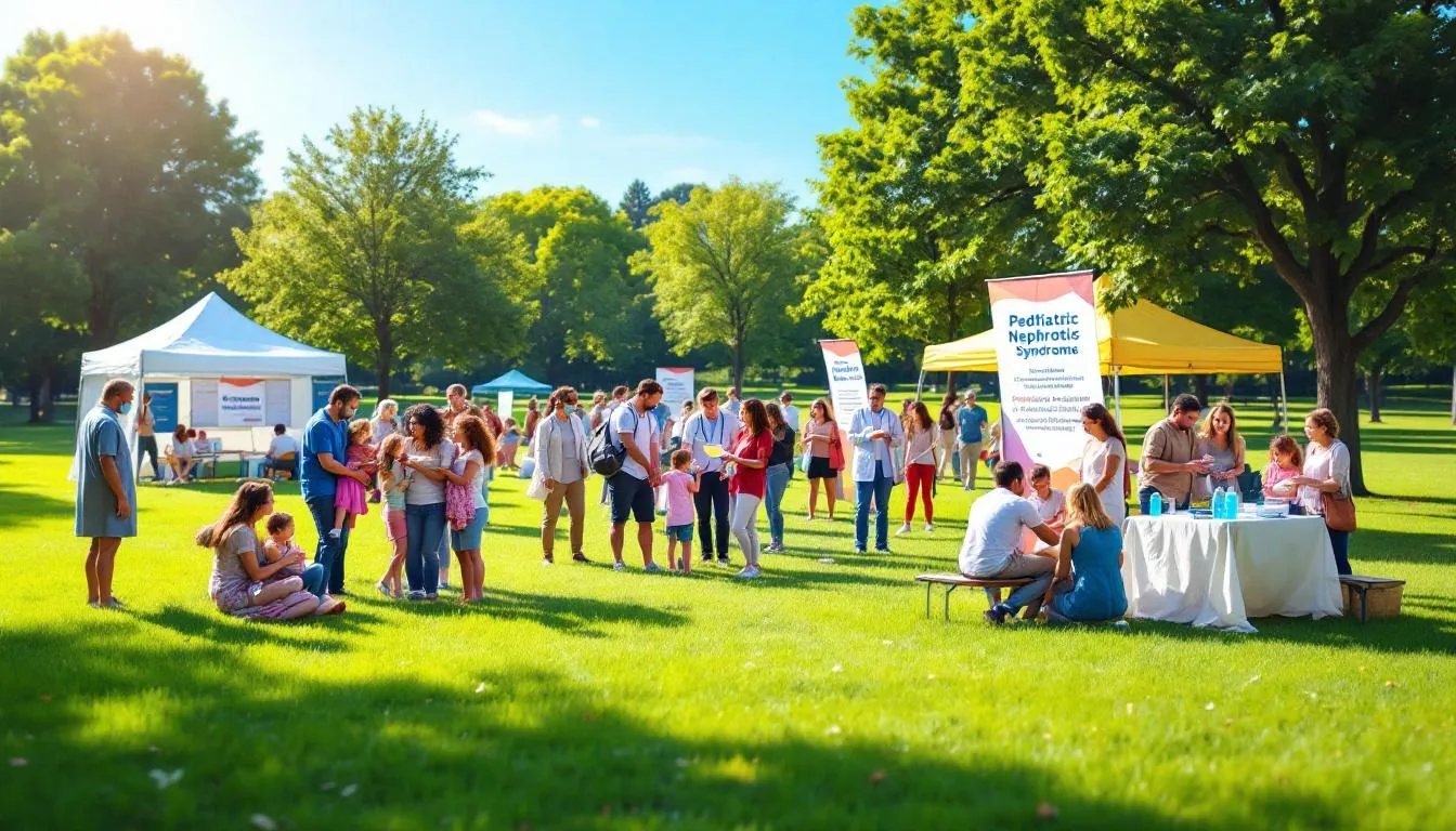 Evento comunitario sobre síndrome nefrótico pediátrico al
