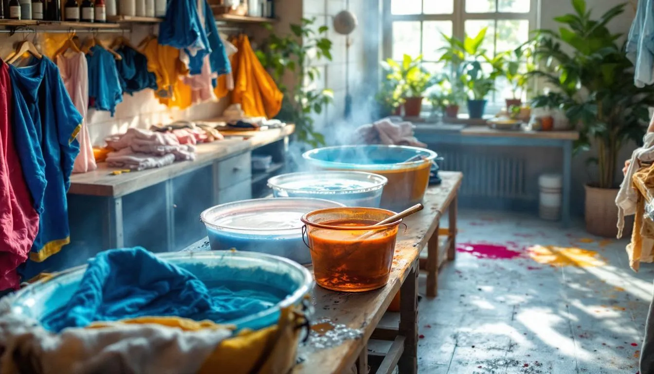 Taller de teñido textil con luz natural