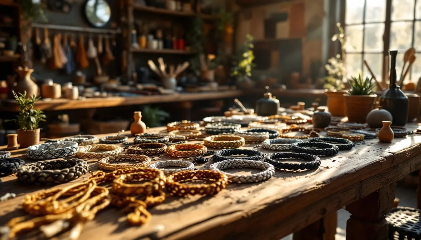 Taller artesanal con pulseras de macramé
