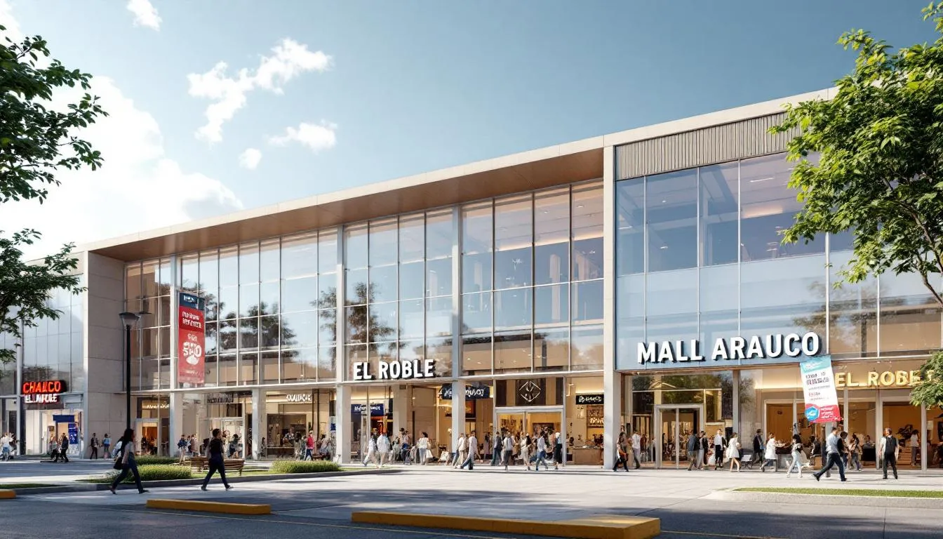 Centro comercial Arauco Chillán exterior diurno