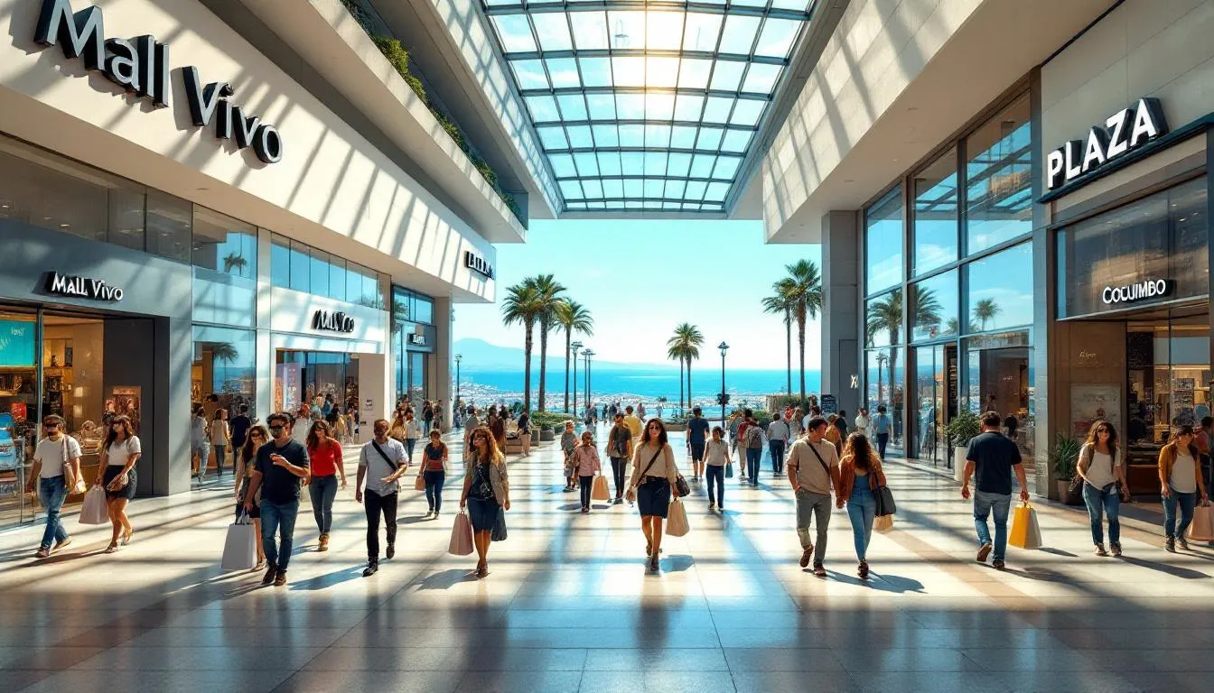 Centro comercial Vivo Coquimbo moderno y luminoso