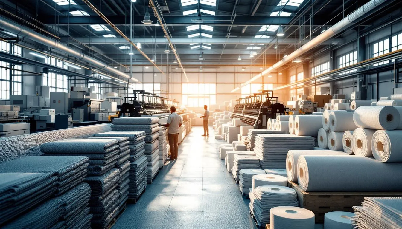 Fábrica moderna de tejidos de malla transpirable