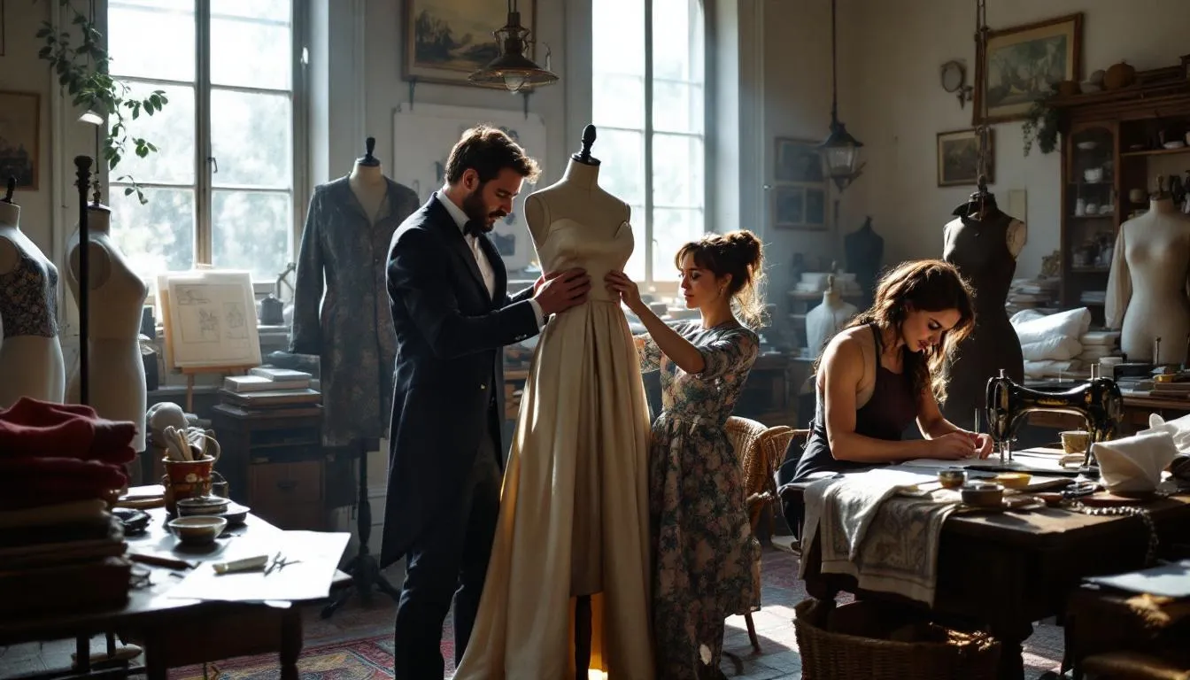 Taller de modista tradicional con luz natural