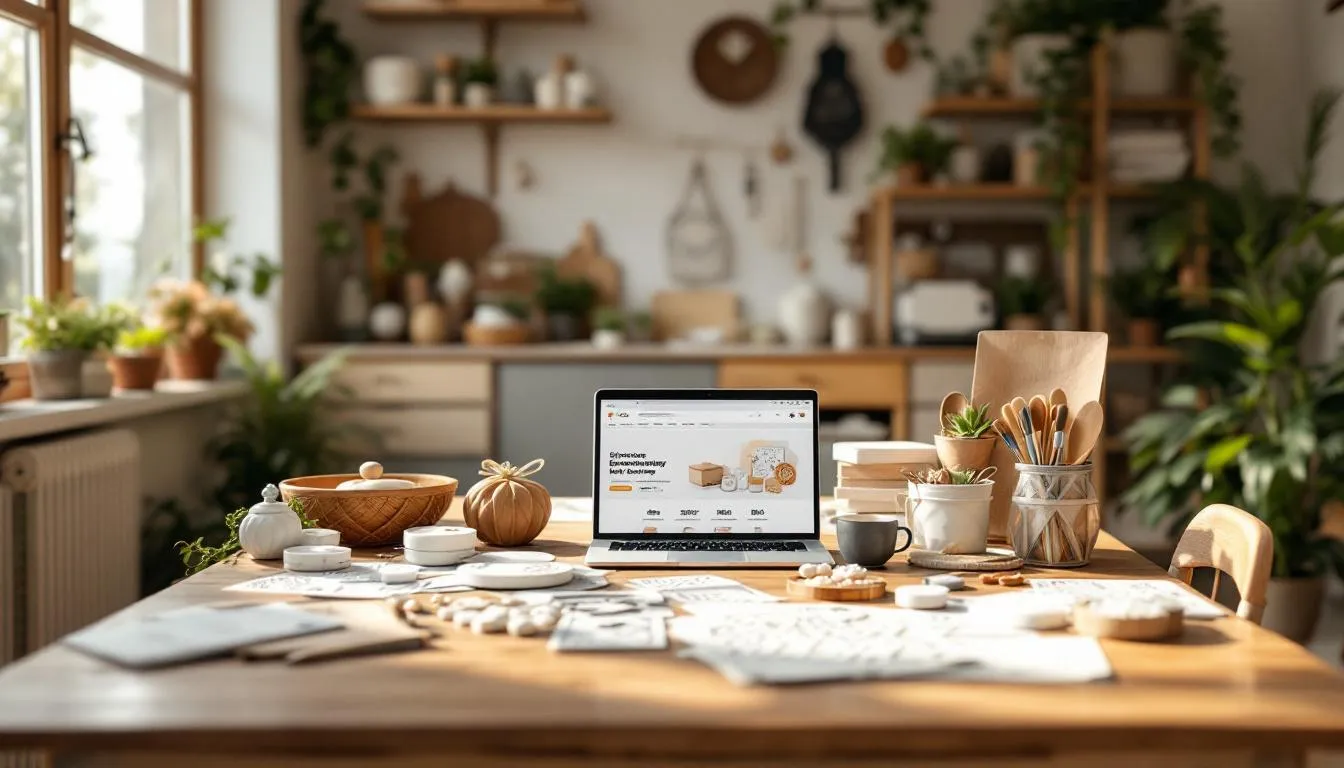 Estudio de manualidades con luz natural