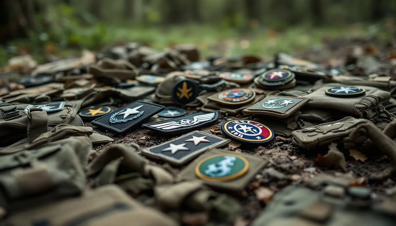 Equipo militar táctico al aire libre