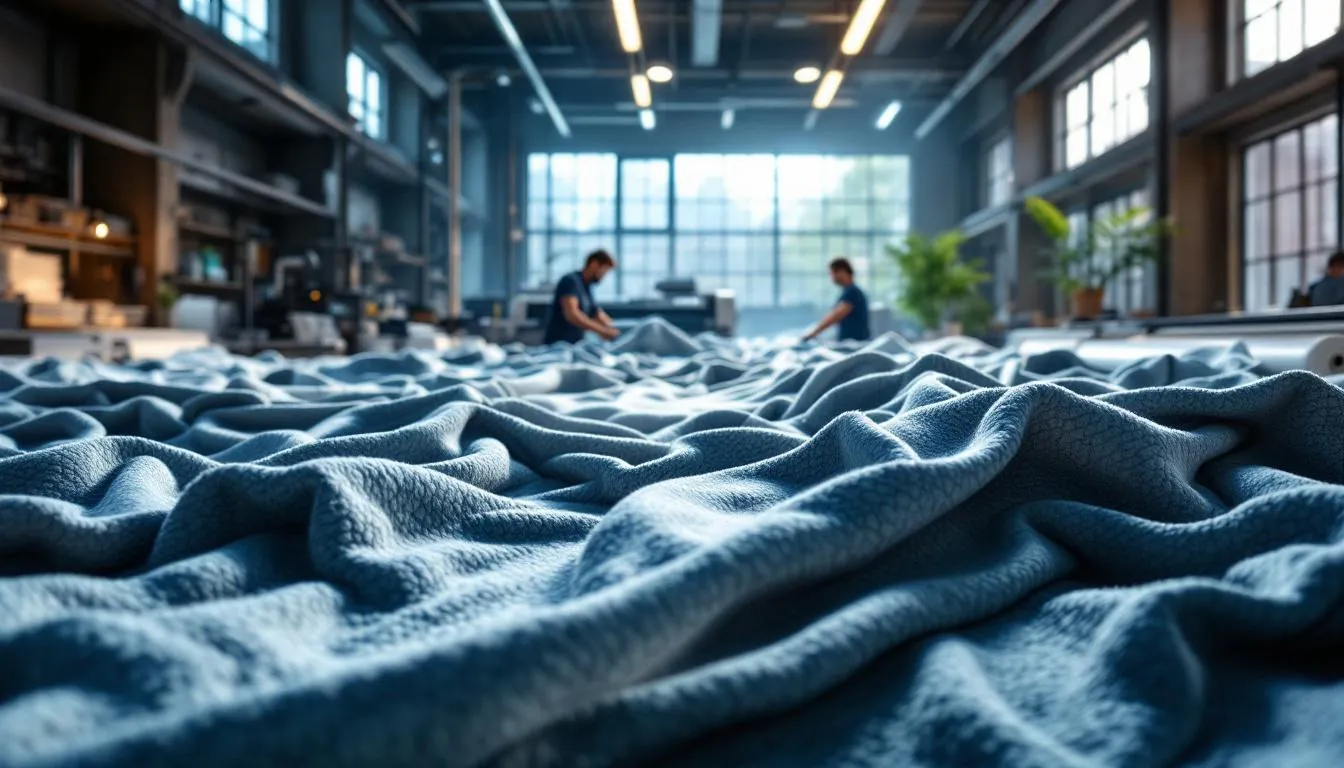 Taller moderno de impresión textil en algodón