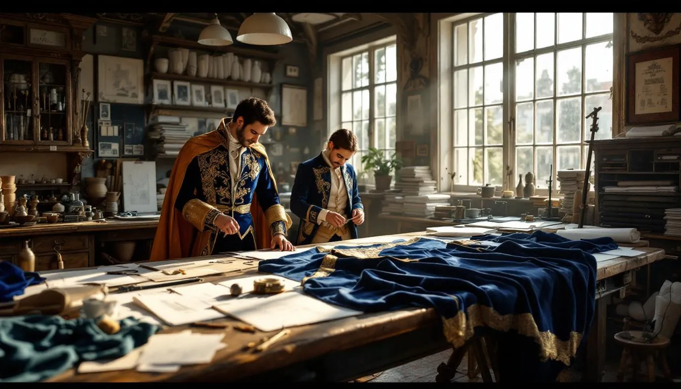 Taller de sastrería tradicional con traje de