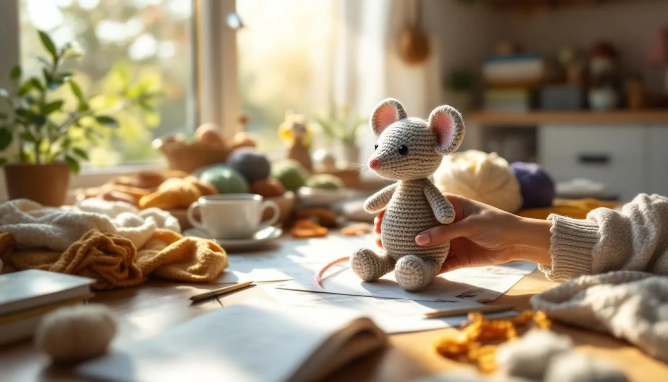 Taller acogedor de amigurumis con luz natural