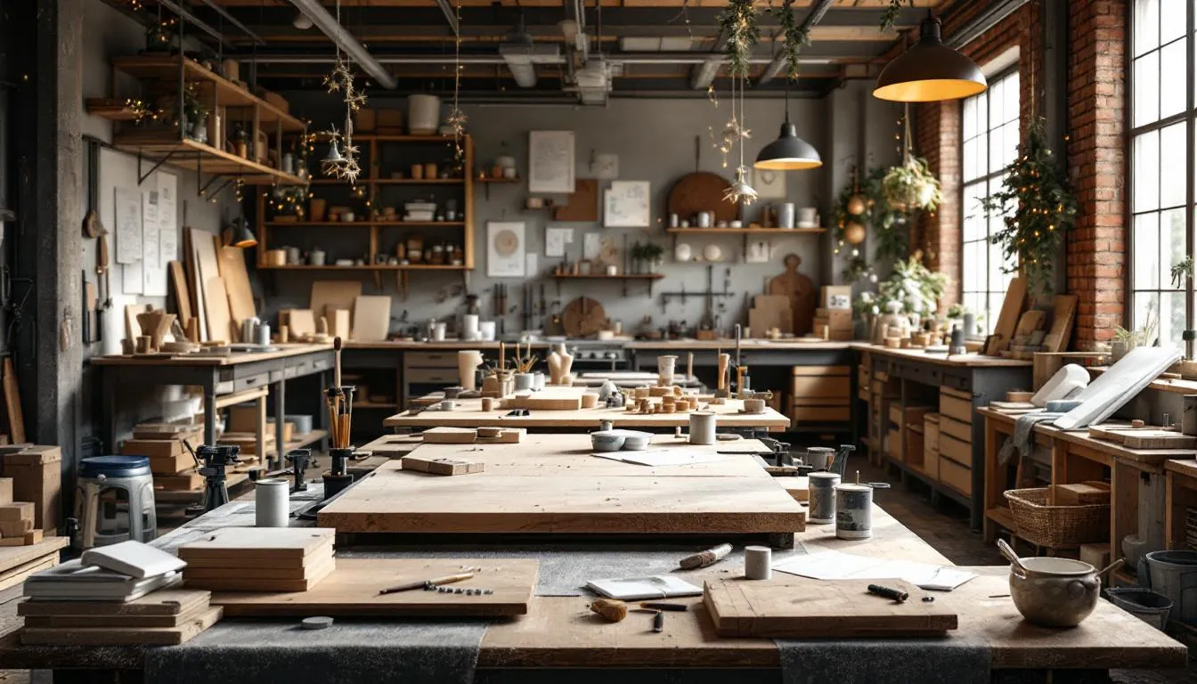 Taller artesanal de renos navideños detallado