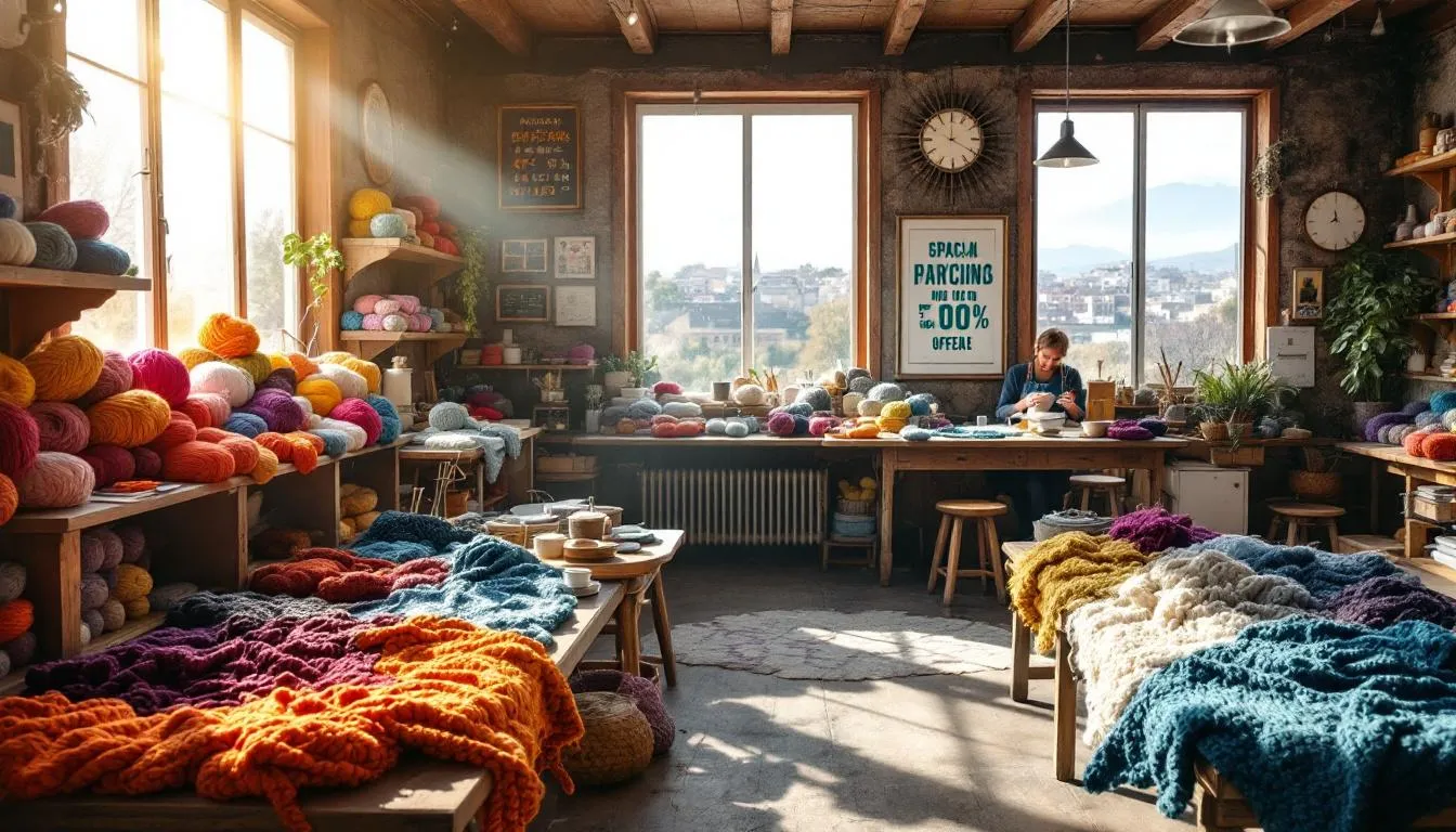 Taller artesanal de lanas en Rancagua