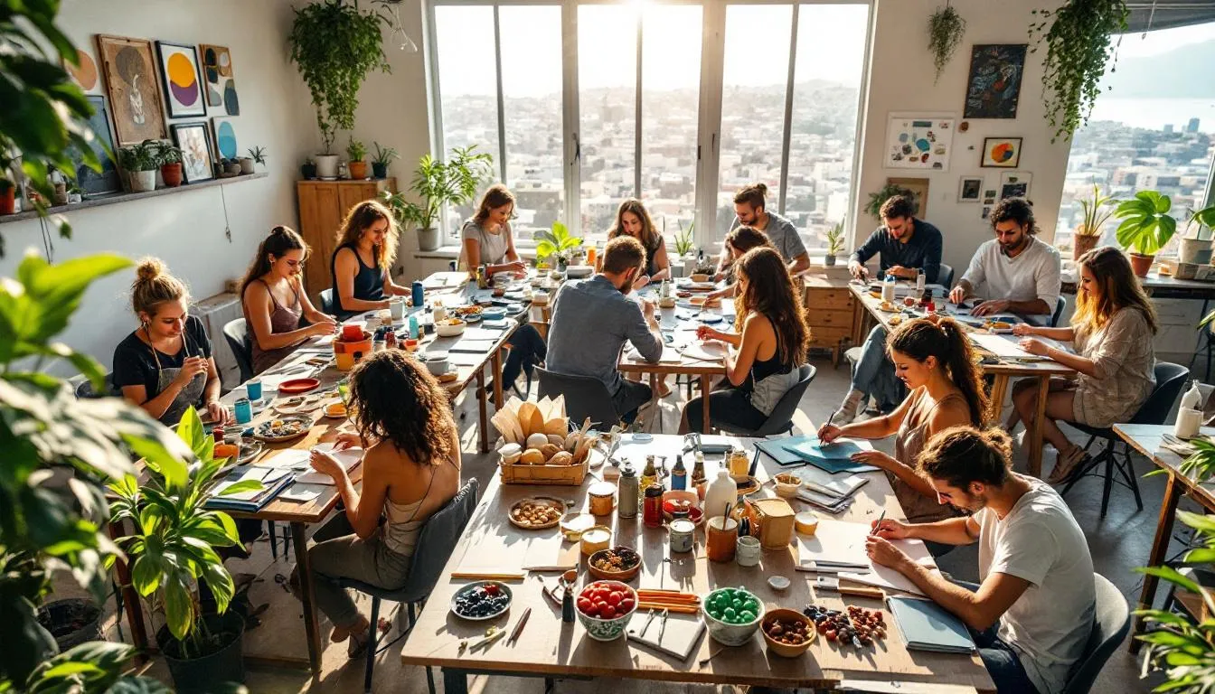 Taller creativo vibrante en Viña del Mar