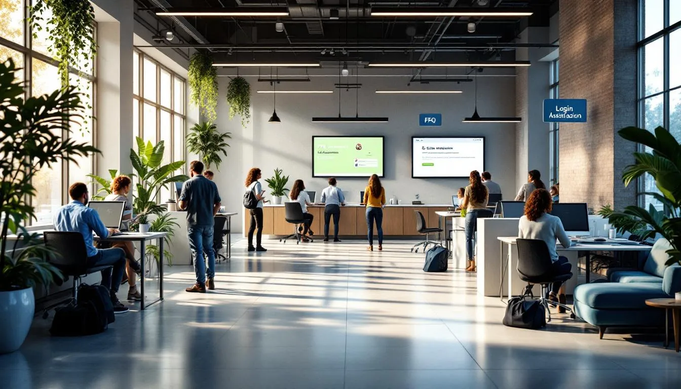 Centro de atención al cliente moderno y