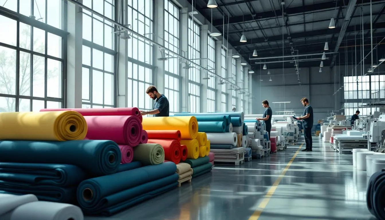 Taller textil con telas de lycra premium