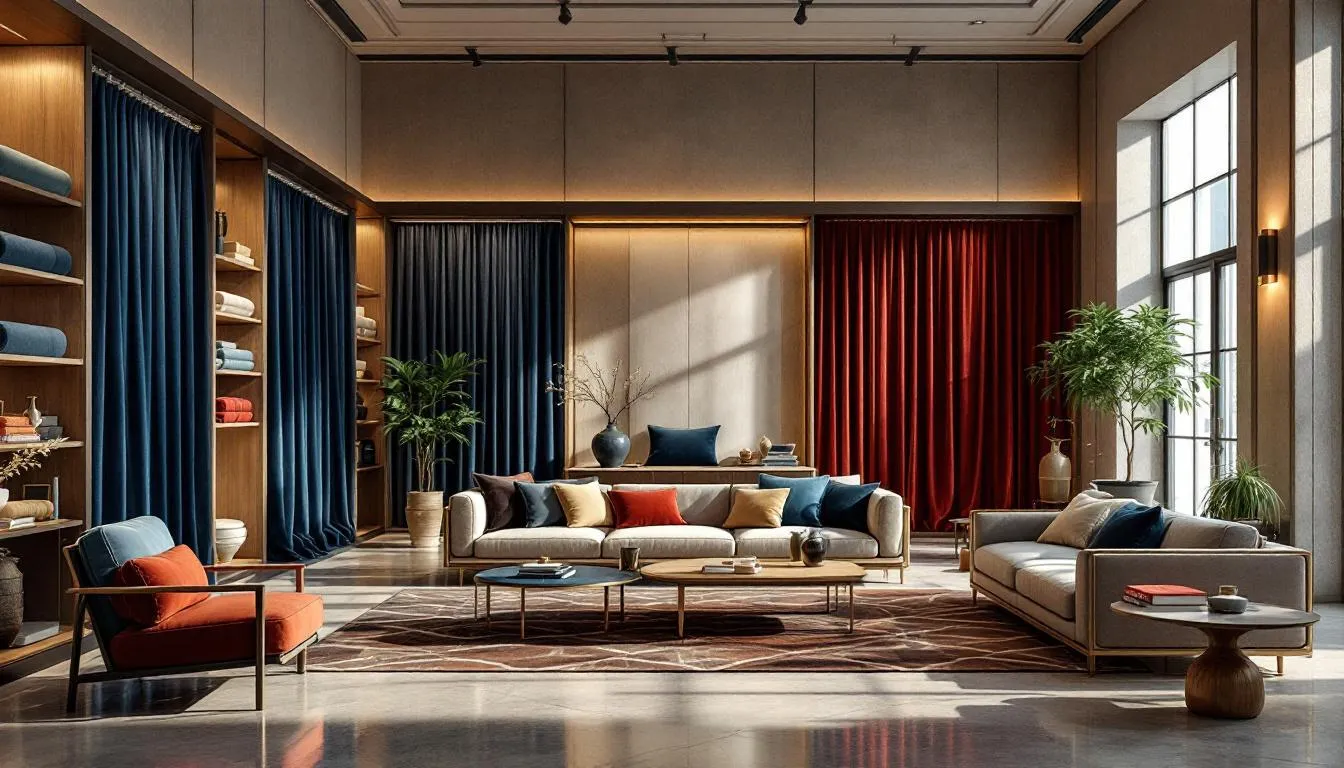 Interior elegante con telas Viena y París