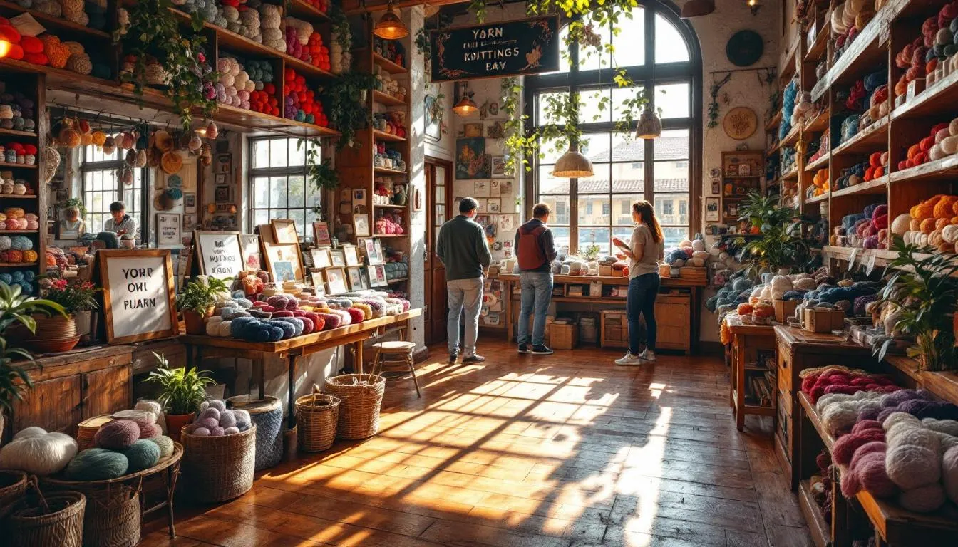 Tienda acogedora de lanas en Antofagasta