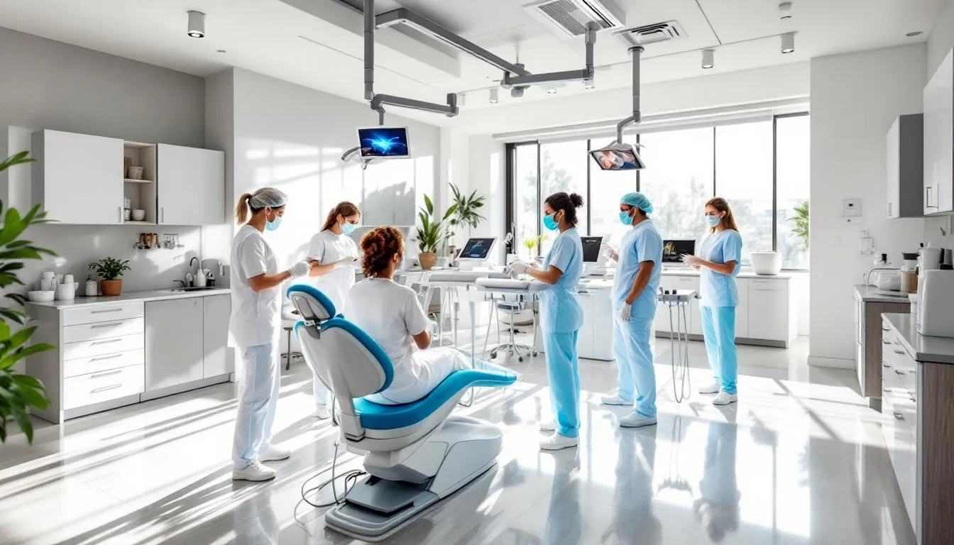Clínica dental moderna con luz natural
