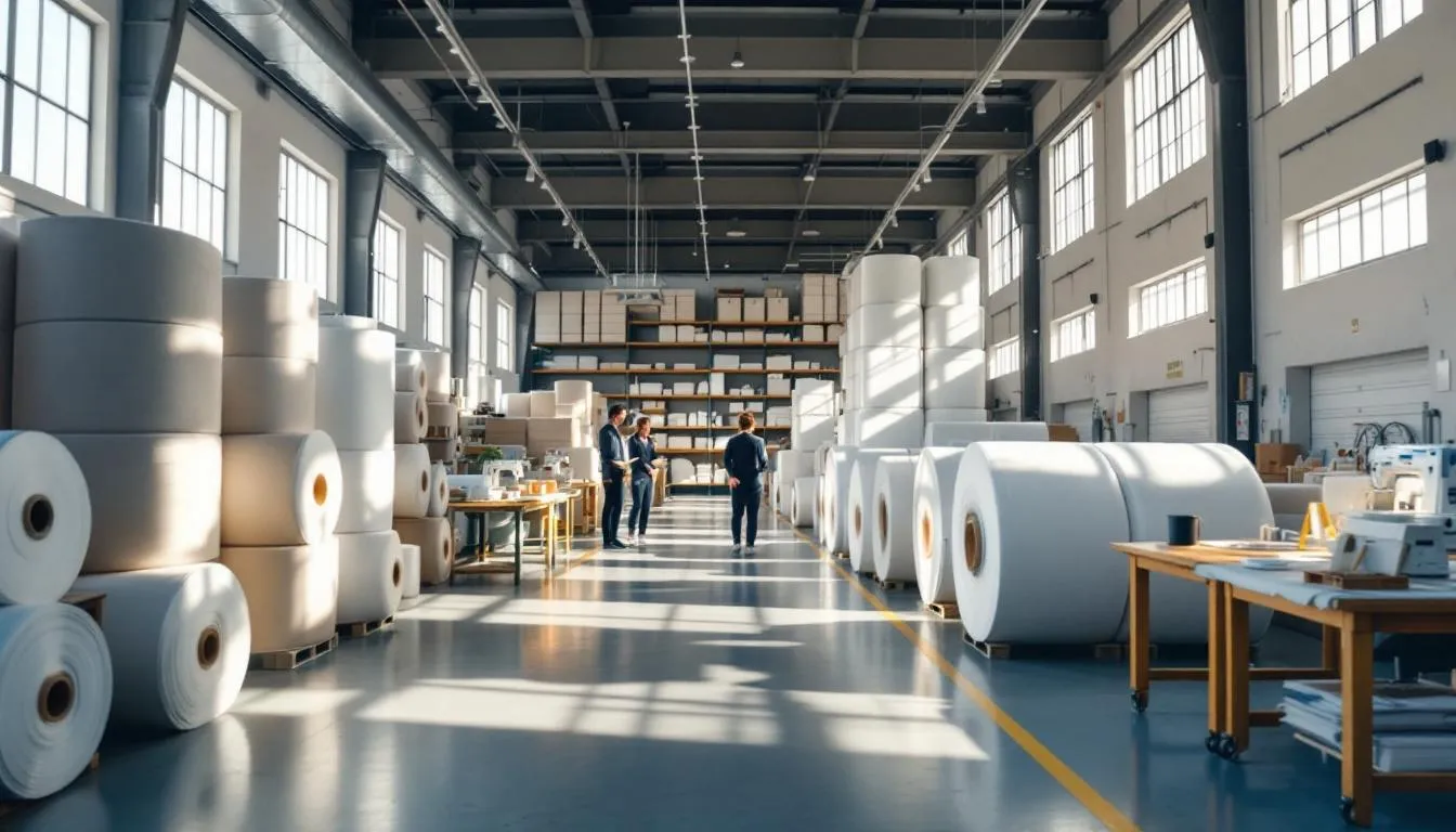 Almacén de tejidos para uniformes escolares