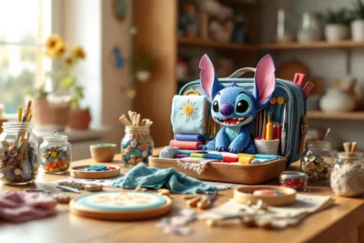 Kit de bordado creativo con tema Stitch