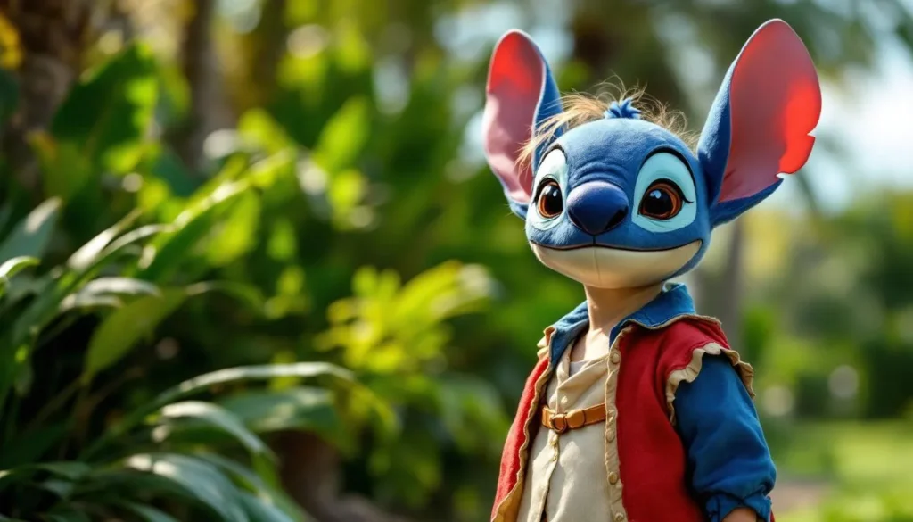 Niño con disfraz de Lilo y Stitch