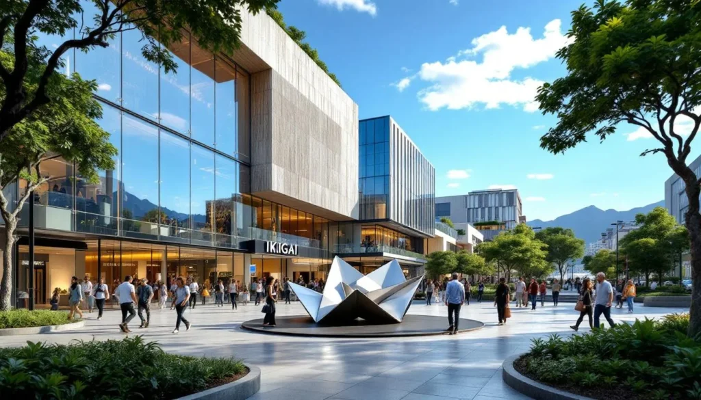 Centro comercial moderno en Las Condes, Chile