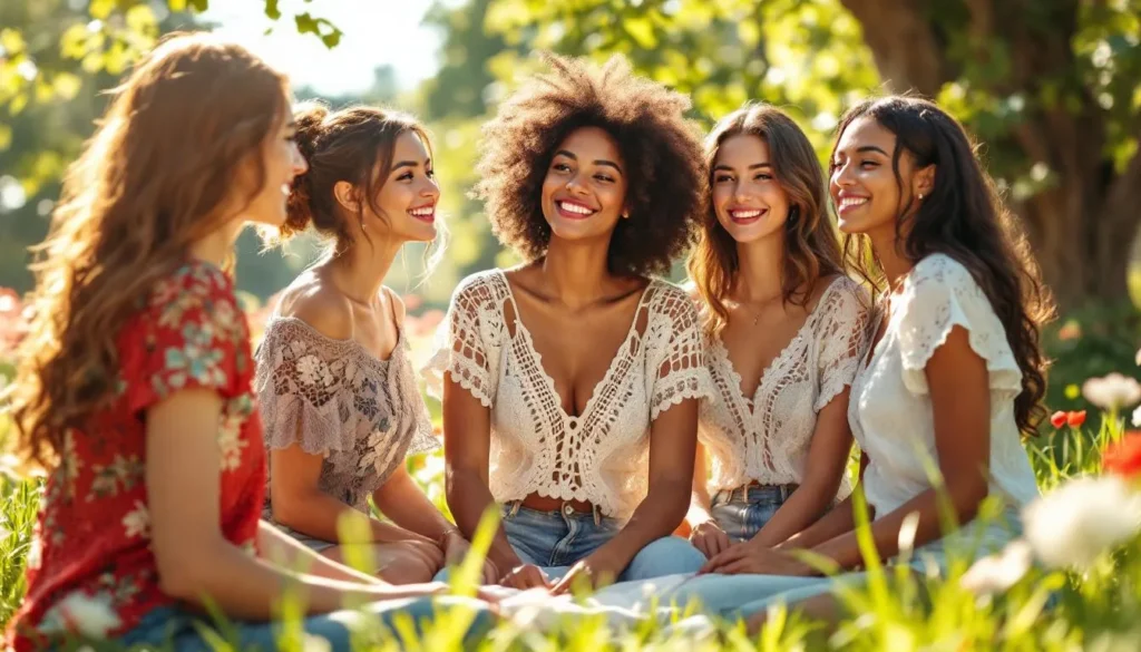 Fiesta jardín verano mujeres camisetas ganchillo